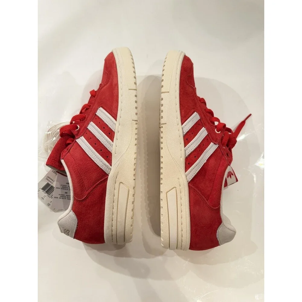 Adidas Edberg 86 Footpatrol Collaboration Scarlet Red Suede Sneakers Mens 11.5